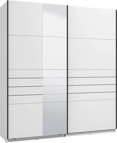 XXXLutz ŠAT. SKRIŇA S POSUV. DVERAMI, biela, 195/217,5/61 cm Xora - Skrine - 000834015313