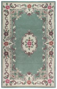 Zelený vlnený koberec Flair Rugs Aubusson, 75 × 150 cm