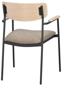 Jedálenská stolička v béžovo-prírodnej farbe v súprave 2 ks Maymont – Rowico