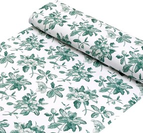 Biante Teflónové prestieranie na stôl TF-091 Zelené kvety na bielom 30x40 cm