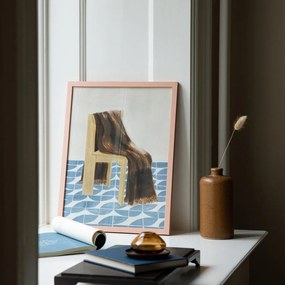 The Poster Club Plagát Chair with Blanket by Isabelle Vandeplassche 30x40