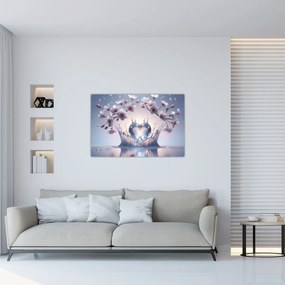 Obraz - Diamantové srdce (90x60 cm)