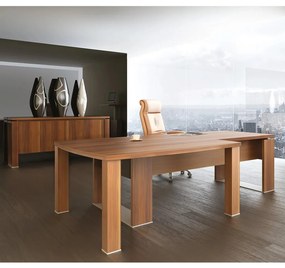 Vysoká skriňa Verno+ S 260 x 46 x 210 cm, kombinované dvere, dub svetlý / vanilka