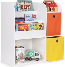 Drevená polička pre deti, detská skrinka, priehradky, organizér