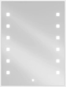 Mexen Ner, LED kúpeľňové zrkadlo s podsvietením 60x80 cm, 6000K, ochrana proti zahmlievaniu, 9809-060-080-611-00