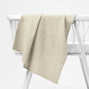 Biante Mušelínová plienka/dečka Nature MSN-080 Krémová 100x100 cm