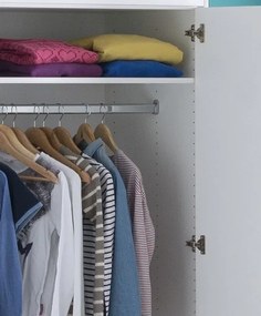 Šatníková skriňa Mega 24, biela