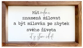 Bohemia Gifts Dekoračný obrázok - Mít rodinu, 20 x 35 cm