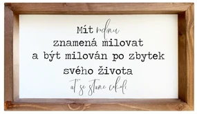Bohemia Gifts Dekoračný obrázok - Mít rodinu, 20 x 35 cm