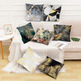 Povlak na polštář BLEND 3D13 45x45 cm mramorový