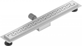 Mexen Flat nerezový sprchový žľab 50 cm vzor M15, 1024050-15