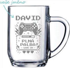 Pieskovaný polliter na pivo Game on