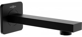 Mexen CUBE, podomietkové vaňové rameno 16cm, čierna, 79370-70