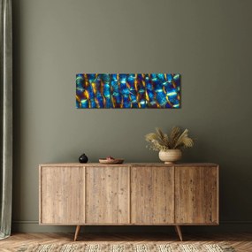Obraz - Bunková stena (s hodinami) (90x30 cm)