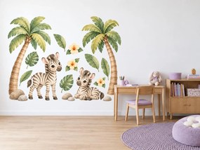 Zebřičky pod palmami arch 66 x 100 cm