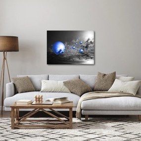 Obraz tmavo modrých gulí (70x50 cm)