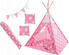 Tutumi DETSKÝ STAN TEEPEE ružový 120/120/180, KID-00004