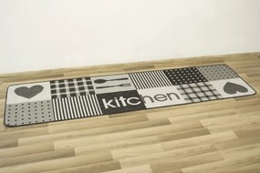 Koberec kuchynský Flex 19053/08 sivý