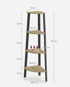 Rohová polica LLS034B88