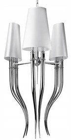 Azzardo AZ1232 - Luster na reťazi DIABLO 6xE14/11W/230V biela