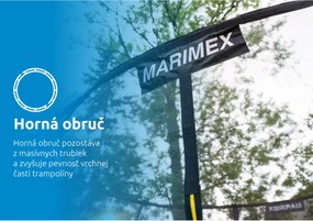 Marimex | Trampolína Marimex Standard 244 cm ružová + ochranná sieť + rebrík ZADARMO | 19000110