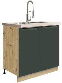 Skrinka do kuchyne Glamour12d Green