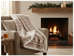 Baránková deka z mikroplyšu BUFFALO NORDIC sivá Rozmer: 150 x 200 cm