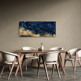 Obraz - Tmavo-modrý mramor (120x50 cm)