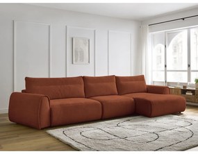 Oranžová rohová pohovka Aden – Bobochic Paris