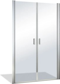 Roltechnik Outlet Dvojkrídlové sprchové dvere LYP2 pre inštaláciu do niky, strieborná - bez vaničky ROTH-Variant: šírka: 90 cm - (LYP2/900 - 11350082…