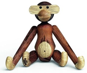 Soška z masívneho dreva Kay Bojesen Denmark Monkey Teak
