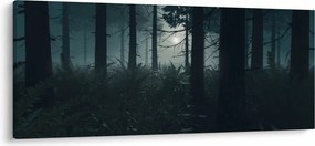 Obraz - Paprade v mesačnom svite (120x50 cm)