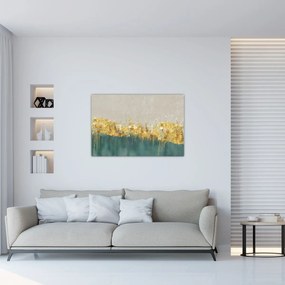 Obraz - Textúra so zlatým dekorom (90x60 cm)
