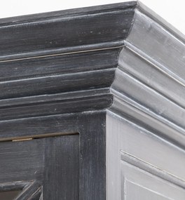 Kredenc Rimir 160 x 50 x 220 old black &amp; natural