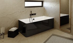 Polysan Polysan, CASCATA R MONOLITH obdĺžniková vaňa 180x80x60cm, kaskáda nerez, 73836MR.100