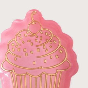 Dekoračný tanier FAROS ružový 764431