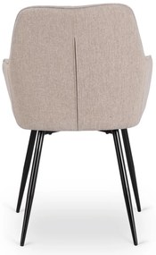 PROXIMA.store - Čalúnená jedálenska stolička MALAGA FARBA: sivá