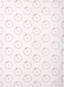 Ružová bavlnená utierka s kvetmi Floral Easter Bunny - 50*70 cm