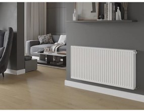 Mexen, Panelový radiátor Mexen C22 400 x 1200 mm, bočné pripojenie, 1422 W, biely - W422-040-120-00