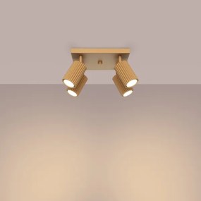 Sollux SL.1564 - Bodové svietidlo KARBON 4xGU10/10W/230V zlatá