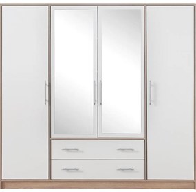Skriňa Smart SRl1 200 cm dub sonoma/biela