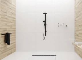 Odtokový žľab REA GREEK 90 cm, čierna matná