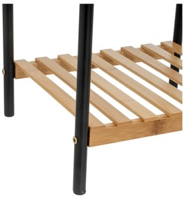 Bambusový regál v čierno-prírodnej farbe 30x75 cm – Casa Selección