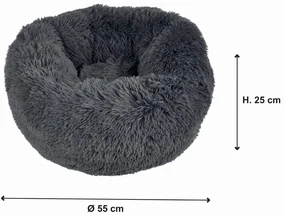 Tmavosivý pelech pre psa ø 55 cm – Love Story