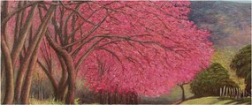 Obraz rozkvitnutých stromov (120x50 cm)