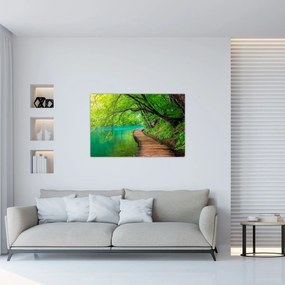 Obraz - Plitvické jazerá (90x60 cm)