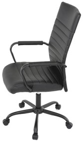 Autronic -  Kancelárska stolička KA-V306 BK čierna ekokoža