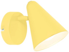 CLX Nástenné bodové svietidlo do detskej izby AGOSTINO, žlté