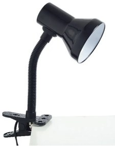 ACA DECOR Retro stolná lampa s klipom PAVLOVA, čierna farba