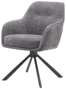 Sivé čalúnené jedálenské kreslá v súprave 2 ks Avola – Unique Furniture